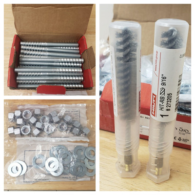 HILTI # 2018444 Anchor Rods HIT-Z 1/2'' x 6 1/2 Anchor Systems Bolts 20 Piece NEW