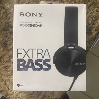 Sony MDR-XB450AP Extra Bass On the Ear Headphones - Black for sale