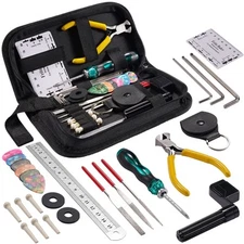 31Pcs Guitar Tool Kit, POGOLAB Guitar Repair Kit, Luthier Tools, Guitar Winde...