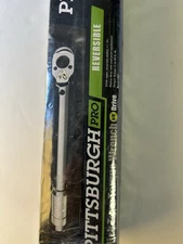 Pittsburgh Pro 3/8 Inch Drive Click Type Reversible Torque Wrench New Sealed