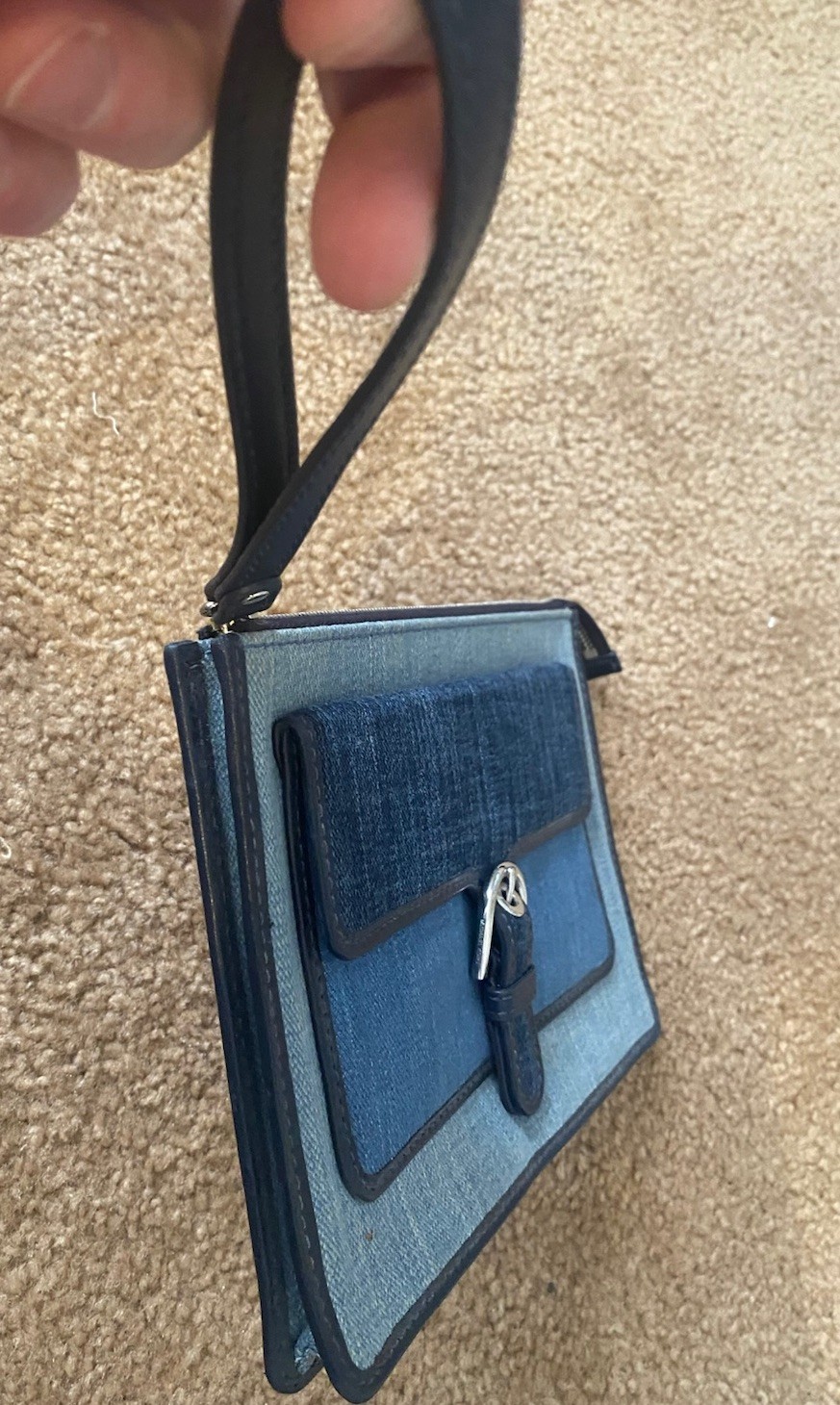 Michael Kors Denim Patchwork Wristlet Clutch Bag … - image 15