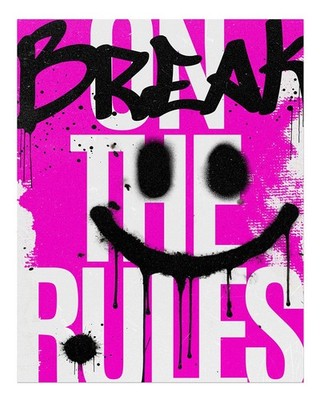 Bold Graffiti Wall Art Poster - Modern Urban Street Style Home Decor