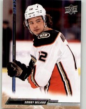 2022-23 Upper Deck Sonny Milano #4 Anaheim Ducks