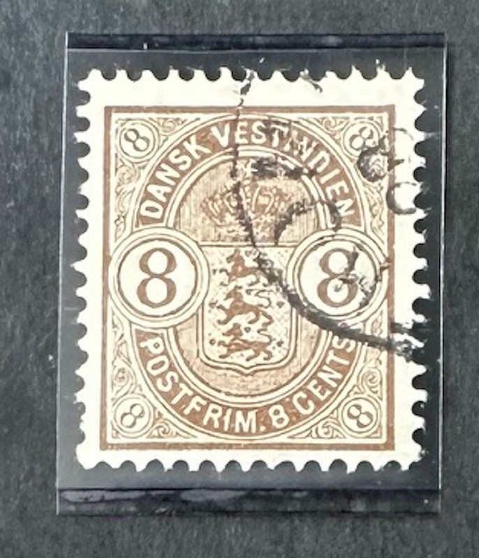 DANISH  WEST  INDIES   30   Lovely  Used  Issue