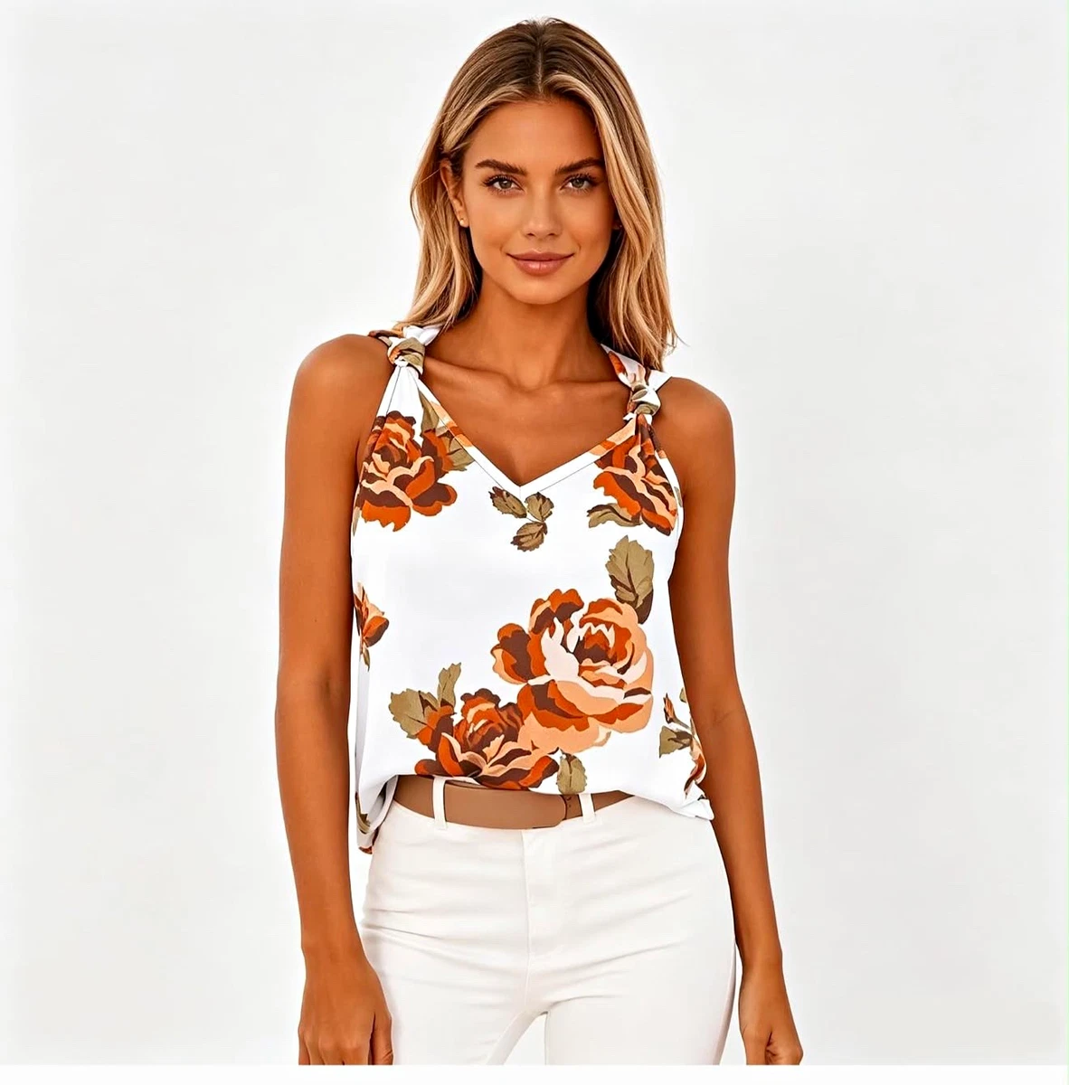 Flower Tank Tops for Women for sale | eBay