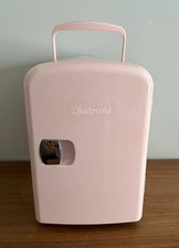 Mini Fridge 4 Litre/6 Can Portable AC DC Power Make Up Hot or Cold Pink