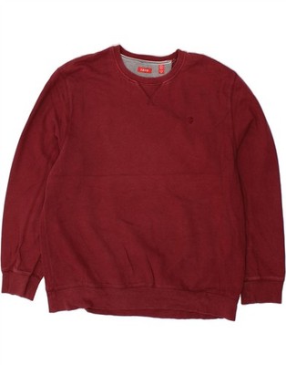 IZOD Herren Sweatshirt Pullover XL weinrot WQ03