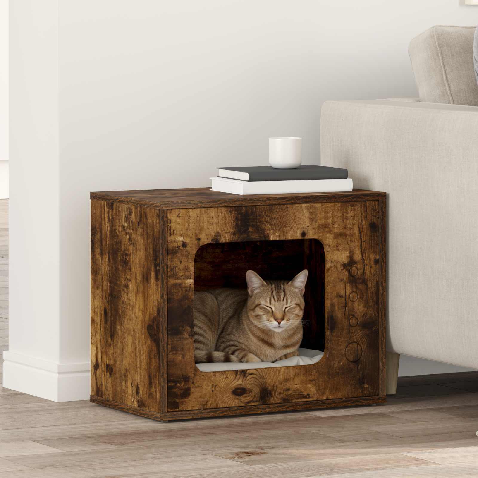 OFFERTA Casa Gatti Rovere Fumé 51x30x42,5 cm | Miglior Prezzo Online