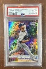 2020 Topps Stadium Club Chrome - Adrian Morejon #84 Refractor (RC) POP 1