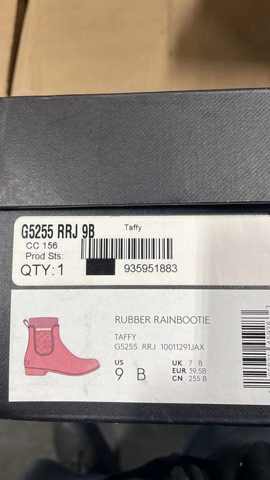 Botín de lluvia Coach G5255 para mujer talla 9 B color rosa/taffy botas Foto 4 de 4