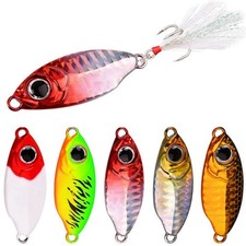 Fishing Lure Metal Jig Spoon | 10-25g Spinner Minnow Single Hook Bait for Trout