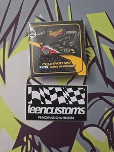 Leen Customs Ferrari TJ Hunt Driver Pin signed, sticker included. 