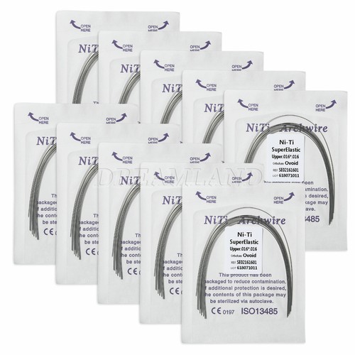 10 Packs Orthodontic Dental Super Elastic Niti Ovoid/Oval Arch Wires Rectangular - Picture 12 of 83