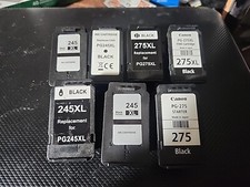 Canon 245 And 275 Ink Cartridge Lot Of 7 EMPTY Used Cartridges