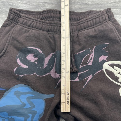 Travis Scott Sweatpants Mens Medium Brown Fragment Sunrise Skull Cactus Jack - Picture 12 of 17
