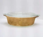 VINTAGE Pyrex Early American Ovenware 1 Pt. With Lid