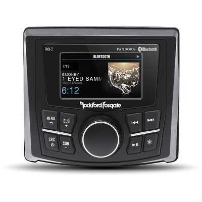 Rockford Fosgate PMX-2 Compact Marine Digital Media Receiver w/ 2.7'' Display