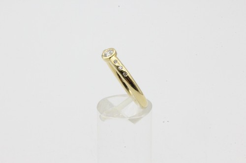 Damen Ring 14k Gelbgold mit 7 Brillanten ca. 0,21ct. ca. 5,5g Top Zustand - Picture 2 of 5