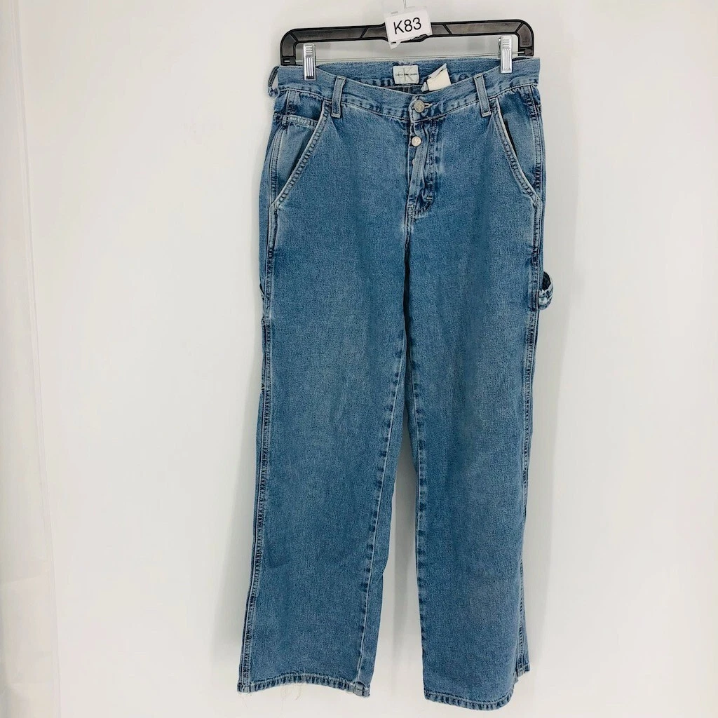 VTG Calvin Klein Junior Blue 100 Cotton Regular Fit Carpenter