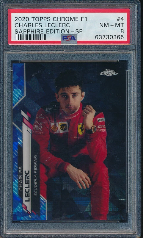 2020 Topps Chrome F1 Sapphire SP Charles Leclerc PSA 8 | eBay