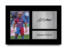 Adama Traore Barcelona Gift Ideas Printed Autograph Picture for Football Fans
