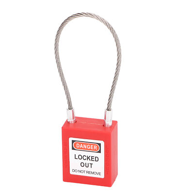 Lockout Tagout Lock Stainless Steel Cable Lock Safety Lockout Padlock W ...
