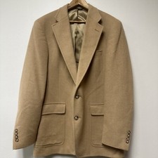Palm Beach Mens 44 Camel Hair Blazer C. Mazda Clothiers 3 Front Pockets