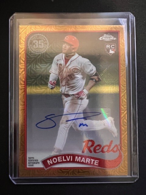 2024 Topps Series 1 Silver Pack Noelvi Marte Gold Auto #/50 RC