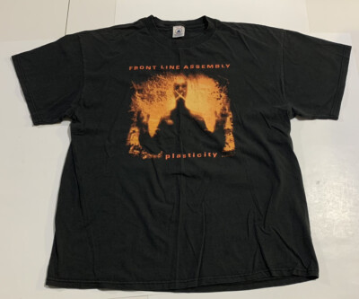 Vintage FLA Front Line Assembly XL Plasticity Sonic Death Shirt
