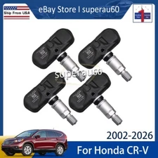 (4) TPMS 315MHz Tire Pressure Sensors For 2002-2025 Honda CR-V 42753-SWA-306 US