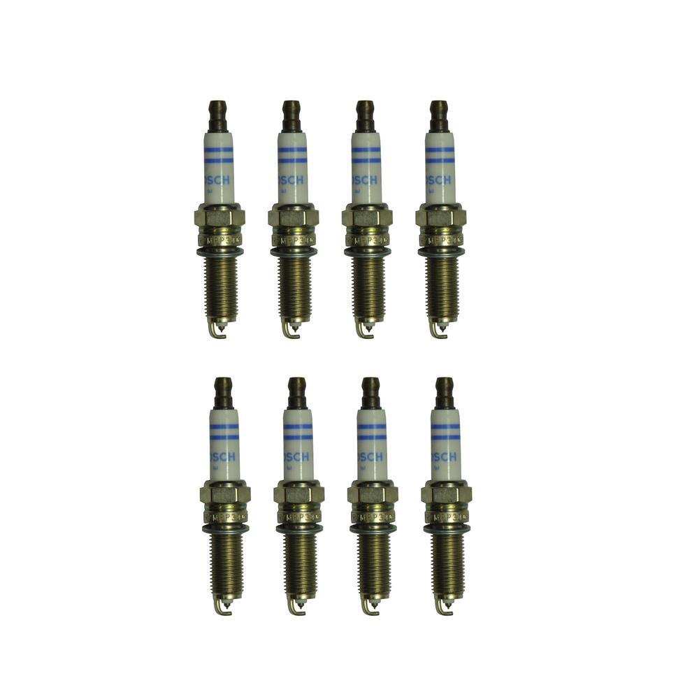 Bosch OE Fine Wire Double Platinum Set 8 Spark Plugs .8mmGap For Mercedes 5.5L