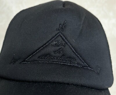 Triangle Logo Black Trucker Snapback Baseball Cap Hat | eBay