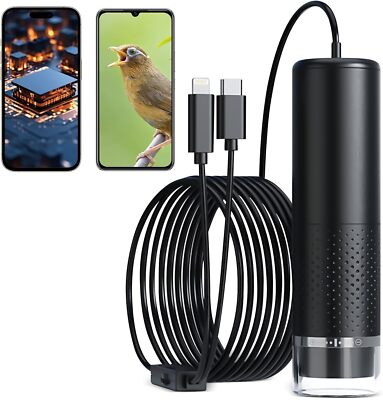 10 Bis 200X Taschen Mini Handy Mikroskop für iPhone Smartphone-Kamera Schwarz