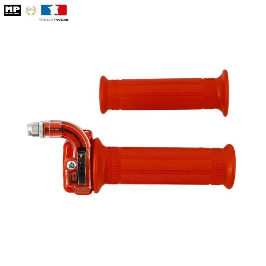 Poignée de gaz MINI type Targa rouge pour remplacer un tirage usé