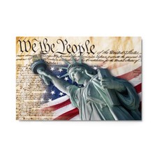 We the People Lady Liberty Metal Print