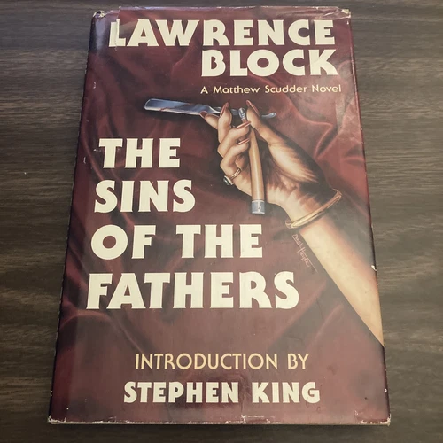 Lawrence Block THE SINS OF THE FATHERS Signed Dark Harvest 1st Edition HC W/ DJ