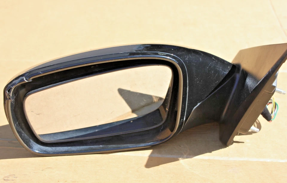 Espejo retrovisor izquierdo Hyundai Sonata 2011-2014 7 cables enchufe, negro (carcasa rayada) Foto 3 de 4