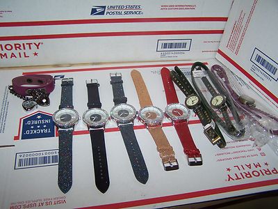 LOT OF 9  WRIST WATCHES ALL NEW CHECK VARIETY IN PICTURES 