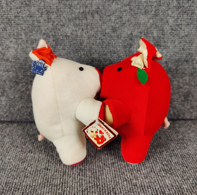 Applause Magnetic Kissing Plush Pig Stuffed Animal Sweetheart Valentines Day New