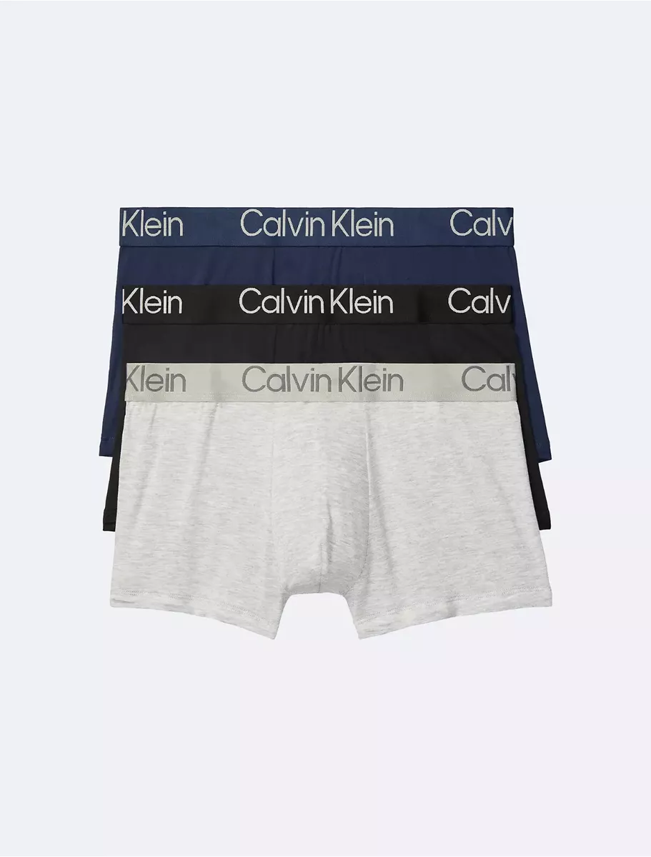 New Men Calvin Klein 3-Pack Cotton Stretch Boxer's Briefs Classic