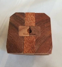 Snake Cube: Handmade & Organic Twisty 3D Brainteaser Wooden Puzzle Free  Shippin