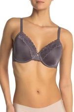 Natori 7313219 Refined Contour Underwire Bra SZ 32D Gun Metal $70