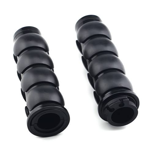 1" Black Motorcycle Handlebar Handle Grips For Honda Yamaha Kawasaki Suzuki - Bild 2 von 5