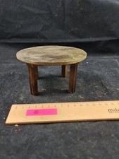 Tisch Esstisch Küche rund Holz Puppenhaus Puppenstube antik alt