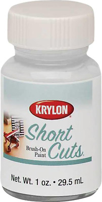 KSCB025 Short Cuts Brush-On Paint, Gloss White, 1 Ounce