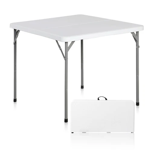 3ft Bi-Folding Table Plastic Dining Card Camping Table for BBQ Party Outdoor - Picture 1 of 20