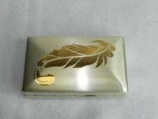 Vintage Elgin American Compact - Powder / Lipstick - Silver & Gold Tone