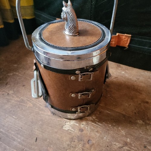 Vintage Equestrian Horse Ice Bucket - Picture 4 of 6