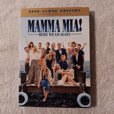 Mamma Mia!: Here We Go Again (DVD, 2018) Sing Along Edition Movie With Slipcover
