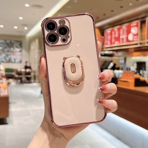 For iPhone 16 15 14 13 12 11 Pro Max 7 8 Cute Bear Holder Soft Angle Case Cover - Photo 10 sur 19
